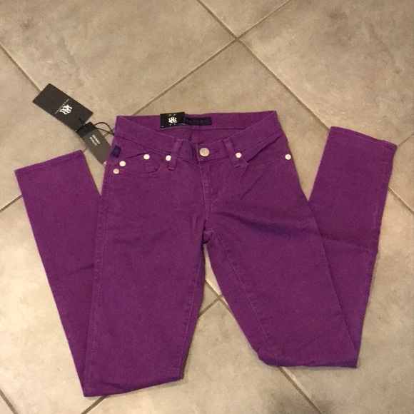 Rock & Republic Denim - Rock & Republic Purple Skinny Jeans